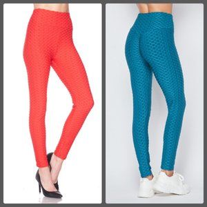 FINAL $ 8 New Red Brazilian Butt lift Scrunch Leggings High